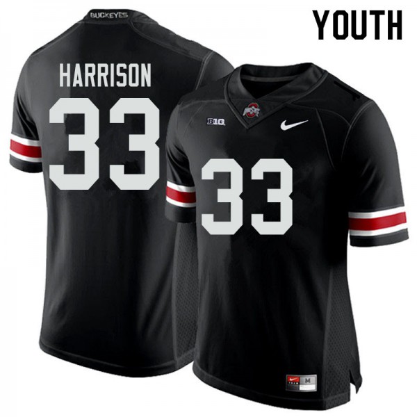 Ohio State Buckeyes #33 Zach Harrison Youth University Jersey Black